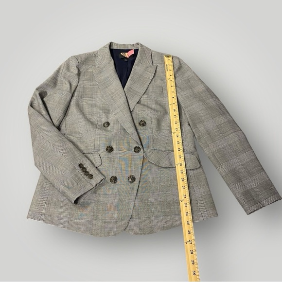 J.Crew Glen Plaid Ruffle Pocket Blazer Sz 10‎ - Picture 11 of 15